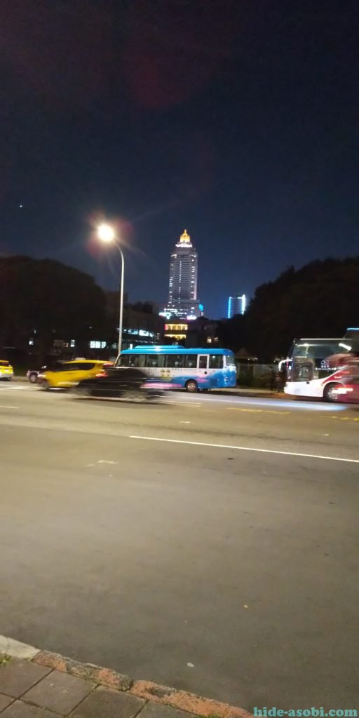 夜の台北の街